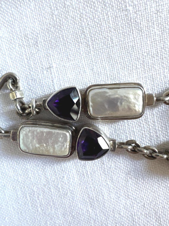 amethyst and Shell Bracelet - image 1