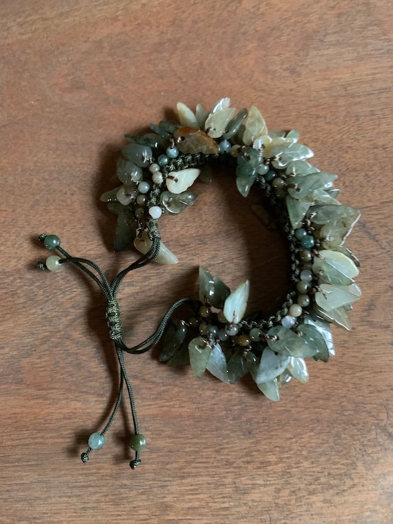 jade bracelet with macramé - image 6