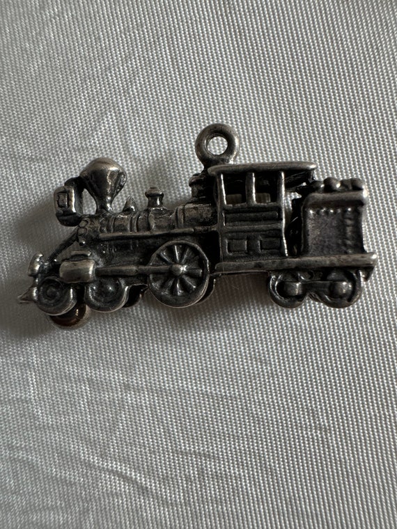 Railroad Steam Locomotive Charm