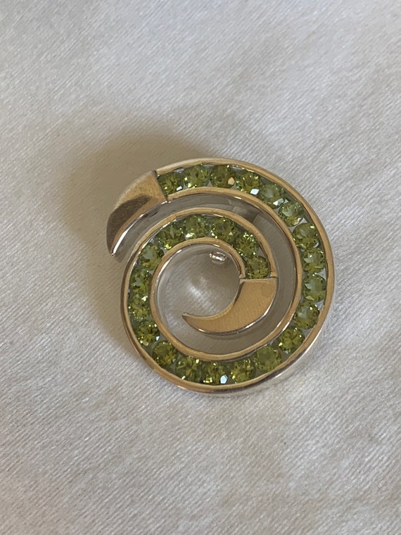 Peridot and Sterling Pendant