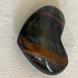 Blue Tiger Eye Heart