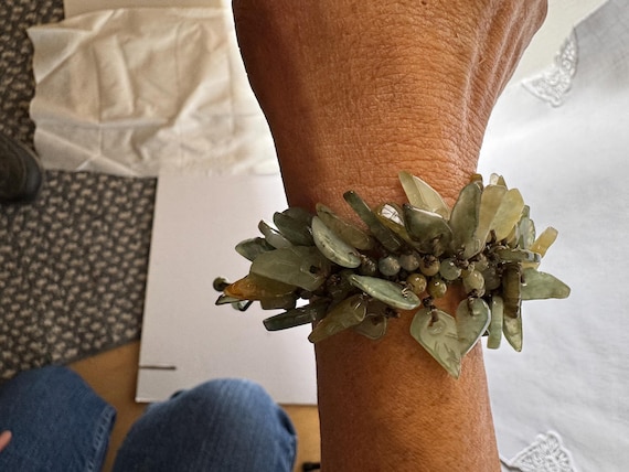 jade bracelet with macramé - image 10