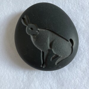 Hand Stone with Rabbit