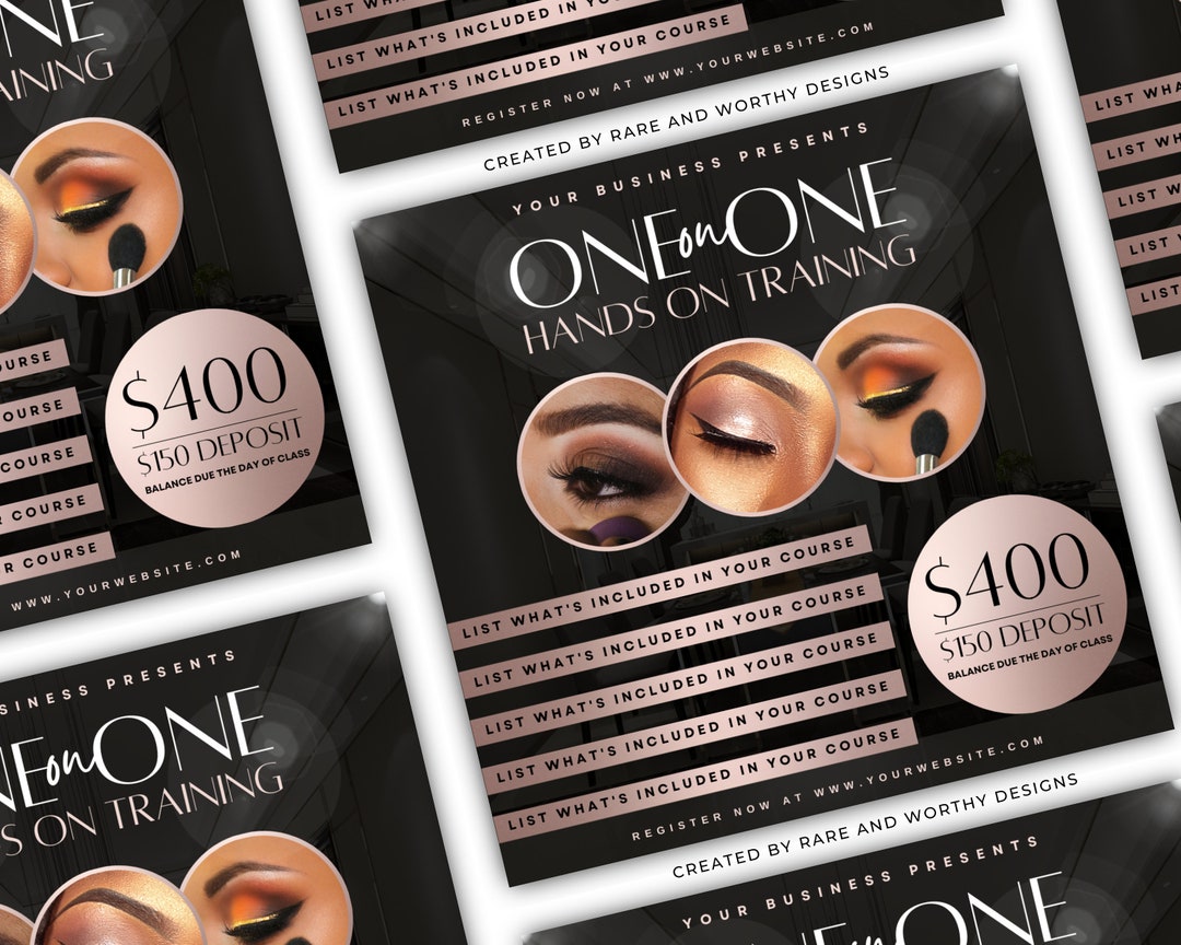Example Master Class Flyer Editable Masterclass Flyer: Online Training Course Canva Template - Etsy