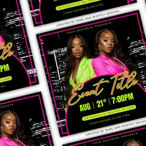 DIY Event Flyer | Canva Template | Editable Flyer | Conference Flyer | Livestream Template | High-End Event Flyer | Boss Brunch