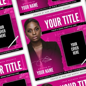 DIY E-Book Flyer | Canva Template | Editable Canva Flyer | Book Flyer Template | Ebook Flyer Template | Boss Ebook Flyer | Book Cover Flyer