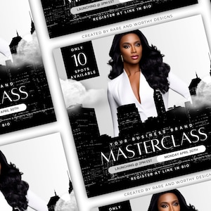 DIY Course Flyer | Canva Template | Editable Canva Flyer | Masterclass Flyer | Online Course Flyer Template | Training Course Flyer Template