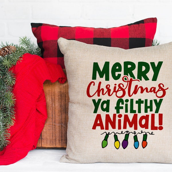 Merry Christmas Ya Filthy Animal Etsy