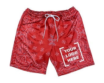 Red Bandana Shorts - Etsy Australia