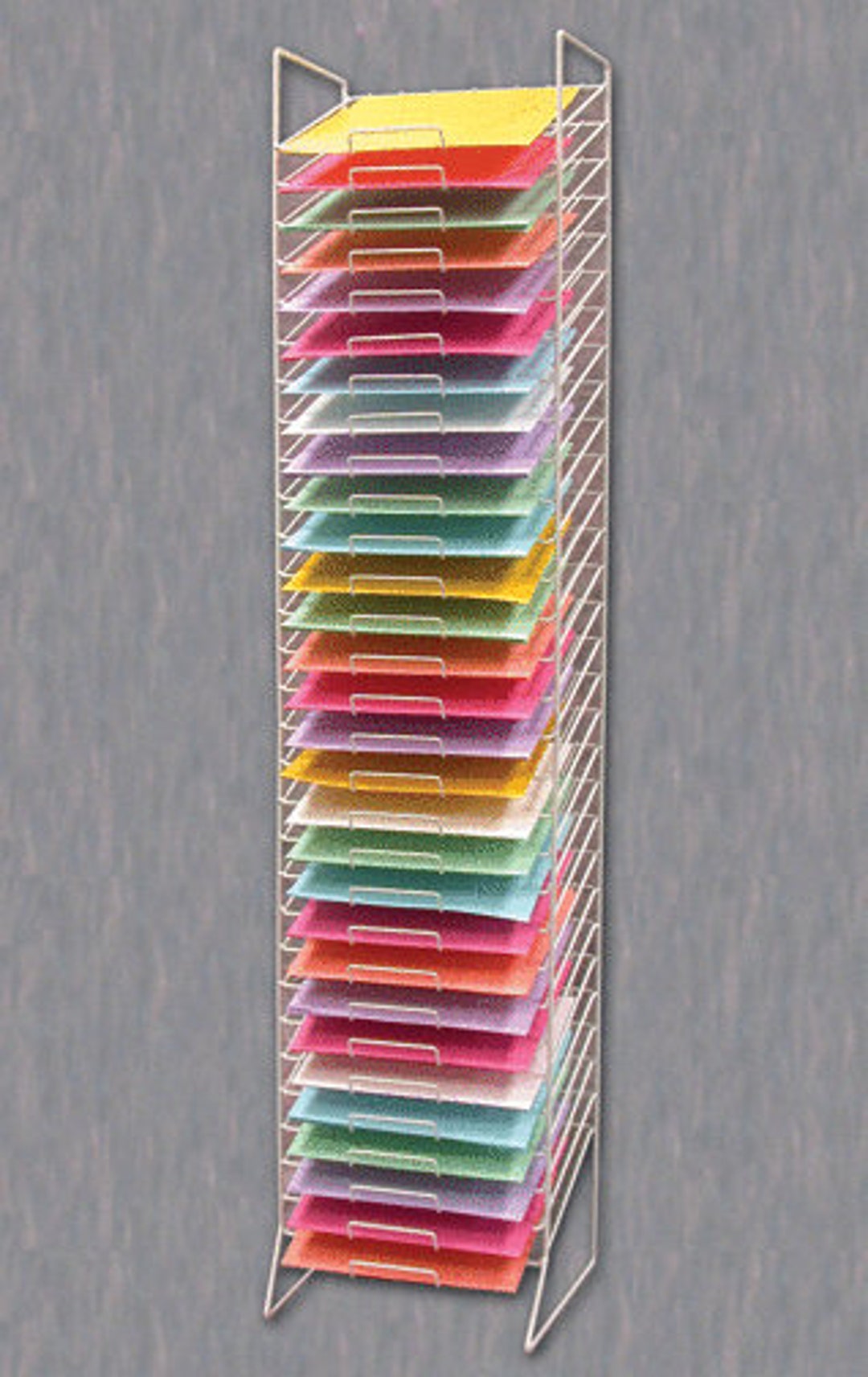 30slot Scrapbook Paper Rack Tower Holds Both 12 X Etsy