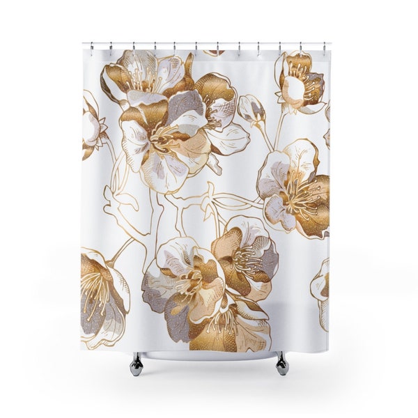 Gold Shower Curtain Etsy