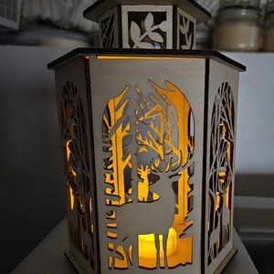 Tea Light Deer Lantern