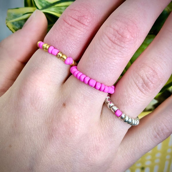 Toddler and youth rings. Awesome, comfy, pink, gold, and silver colored ring pack. Free shipping!