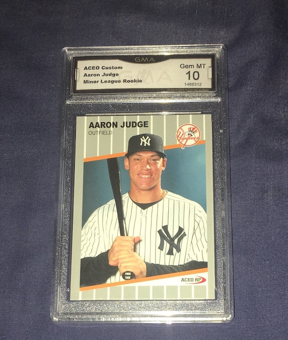 Aaron Judge 2014 RC 1989 Fleer Style NY Yankees graded 10 