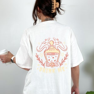 Drink Me Tee, Unisex Heavy Cotton Tee, Drink Me Shirt, Alice In Wonderland Shirt, Shirt, Tee, Graphic Tee, Graphic Shirt, Alice InWonderland