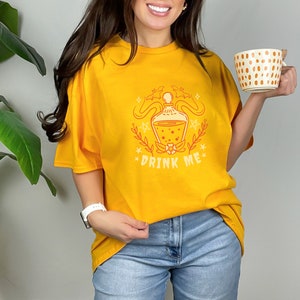 Drink Me Tee, Unisex Heavy Cotton Tee, Drink Me Shirt, Alice In Wonderland Shirt, Shirt, Tee, Graphic Tee, Graphic Shirt, Alice InWonderland