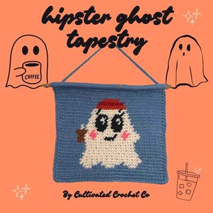 Hipster Geister Tapisserie Wandbehang Muster