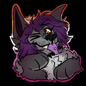 Pride Custom Furry YCH sticker