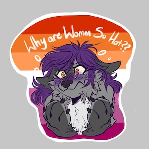 Why are people so hot?? PRIDE Custom YCH sticker