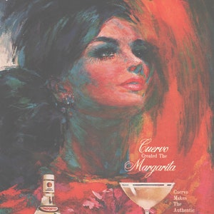 Sam Katz Created this Jose Cuervo Tequila Ad of this  Gorgeous  &quot;Margarita&quot; for Playboy Dec 1967 8x11