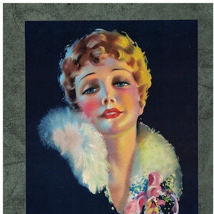 unknown Created Beautiful Blonde Glamour Print  30&#39;s 8.75 x 10