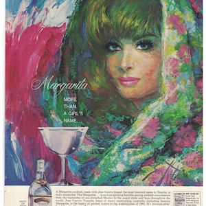 Sam Katz Created this Jose Cuervo Tequila Ad of this  Gorgeous  &quot;Margarita&quot; for Playboy Aug 1965 8x11