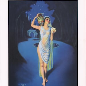 Ode Created &quot;The Spirit of the Nile &quot; Exotic Brunette   1928 10x12