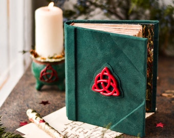 Book of shadows Box Charmed wicca notebook + Candlestick