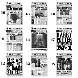 The Daily Prophet Newspaper 12 Pages - Etsy