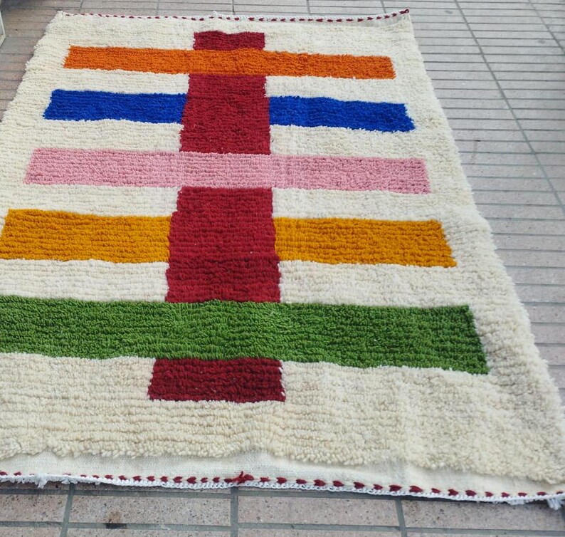 large colorful moroccan rug berber style rainbow carpets