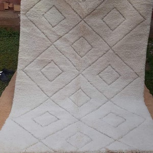 Amazing custom white rug, handmade wool area rug moroccan carpet neutral fantastic gorgeous rug from Morocco, all white rug custom sizes