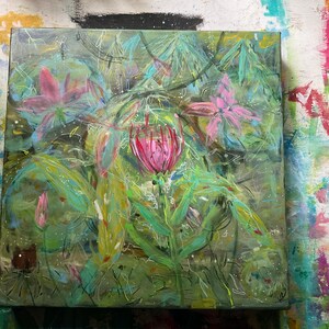Sugarbush Queen of the Island  Acrylic & Pastel on Canvas
