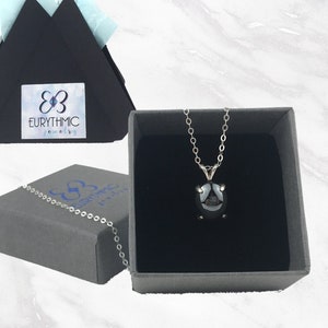 Hematite Anxiety Relief Sterling Silver Necklace, Hematite Healing Stone Necklace For Anxiety