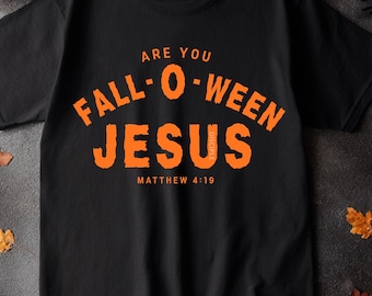 Fall-O-Ween Jesus PNG | Christian Halloween T-Shirt Design | Fun Christian T-shirt designs | Christian PNG design | Digital download