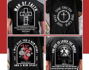 Christian Men’s PNG Bundle | Faith-Based Digital Designs | Bible Verse T-Shirt Graphics | Instant Digital Download | Disciple Ink