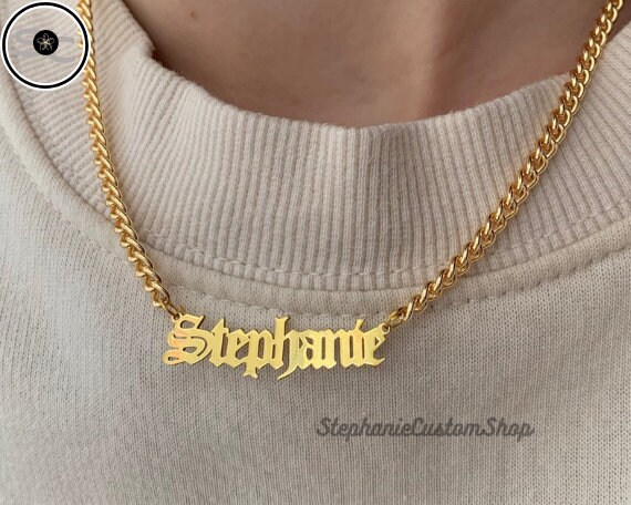 Necklace for Women Stainless Steel Gold 