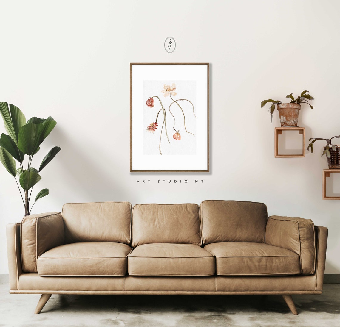 Printable Floral Wall Art Pink Floral Wall Artflower - Etsy