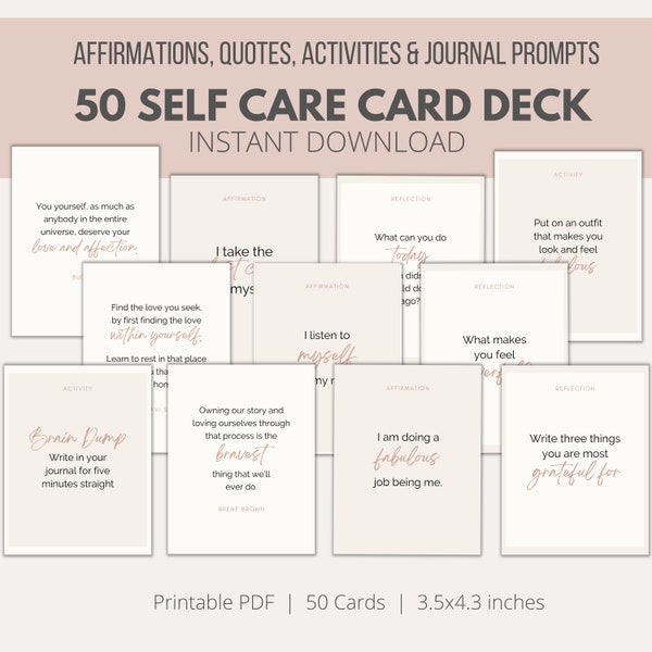 Self Care Printables - Etsy