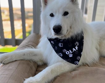 Custom Dog Bandanas with Name - Personalized Pet Accessories in Multiple Colors & Sizes
