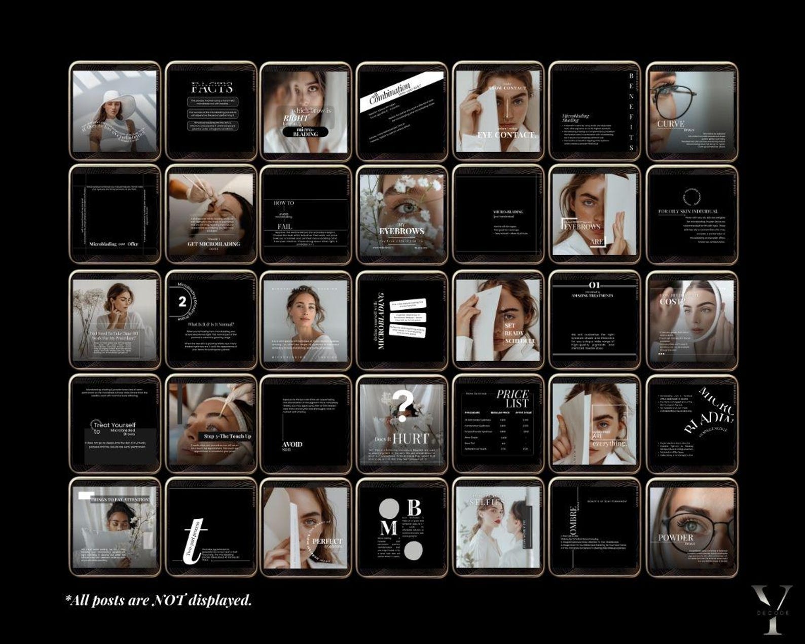 Brows Microblading Instagram Template Microblading Eyebrow Tattoo ...