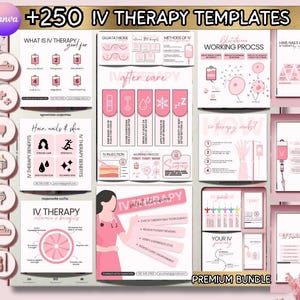 IV Therapy Template Instagram IV Hydration Iv Drip Nurse Injector Iv Infusion Flyers Vitamin Injection Social Media Marketing Pamphlet Canva