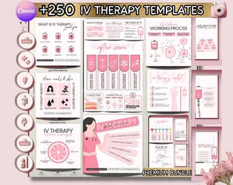 Modèle de thérapie intraveineuse Instagram hydratation intraveineuse goutte-à-goutte infirmière injecteur injecteurs de perfusion intraveineuse Injection de vitamine dépliant marketing sur les réseaux sociaux Canva