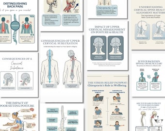 Chiropractic Social Media Posts Chiropraktor Instagram Flyer Templates Chiro Klinik Poster Canva Orthopaedic Wellness
