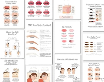 Permanent Makeup Pmu Instagram Post Microblading Template Nano Brows Lip Blush Eyeliner Pmu Social Media Flyer Spmu Instagram Pmu Aftercare
