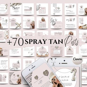 Spray Tan Template Spray Tan Instagram Post Social Media Spray Tan Content Fake Tan Tanning Business Artist Airbrush Mobile Bronze Aftercare