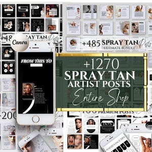 Spray Tan Social Media Content Spray tan business Post Spray tan Template Airbrush Tanning Marketing Spray tan Artist Aftercare Flyer Quotes