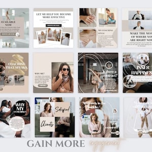 Instagram Templates Coach Ig Templates for Coaches Canva - Etsy