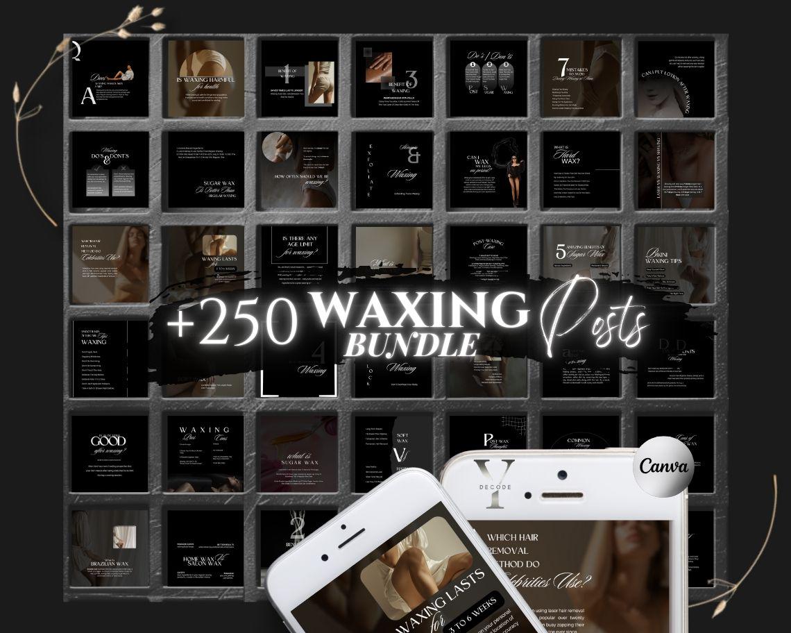 Waxing Template Waxing Instagram Template Waxing Post Flyer Hair Removal Social Medium Esthetician Body Salon Brazil Waxing Poster Aftercare