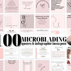 Microblading Instagram Posts, Microblading Instagram Quotes, Brows Instagram, Brow Technician, Eye Brow Quotes PMU Permanent Makeup Template