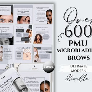 Brow Microblading PMU Instagram Template PMU Instagram Post Brow Instagram Powder Nano Brow Tech Eyebrow Instagram SPMU Social Media Caption